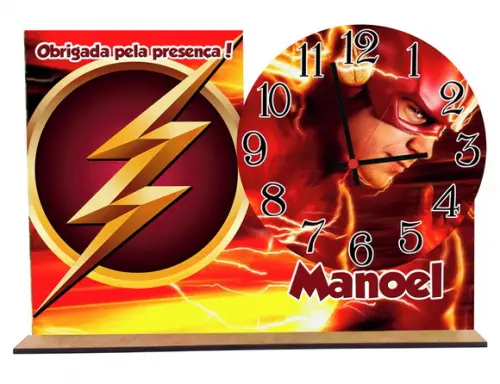 Relogio Flash para Decoração com 5 Unidades