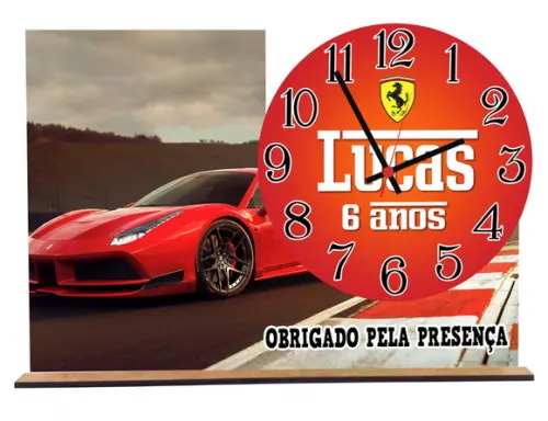 Relogio Ferrari para Decoração com 5 Unidades