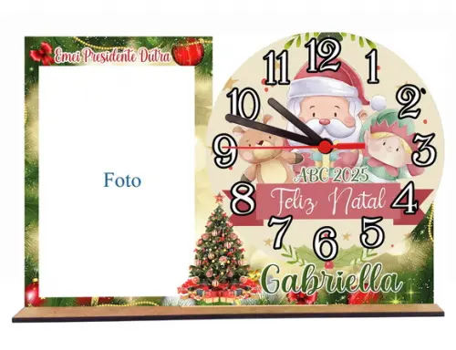 Relogio Formatura Natal Lembrancinha com 5 Unidades