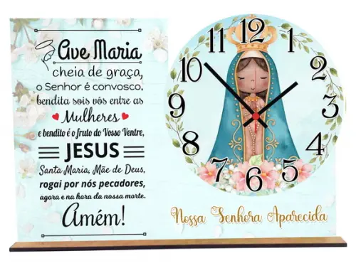 Relogio Nossa Senhora de Aparecida com 5 Unidades