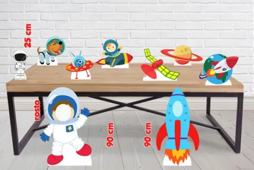 Totem Astronauta para Foto de Chão e Displays de Mesa