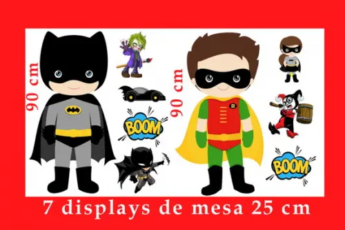 Totem de Chão Batman Cut e Displays de Mesa