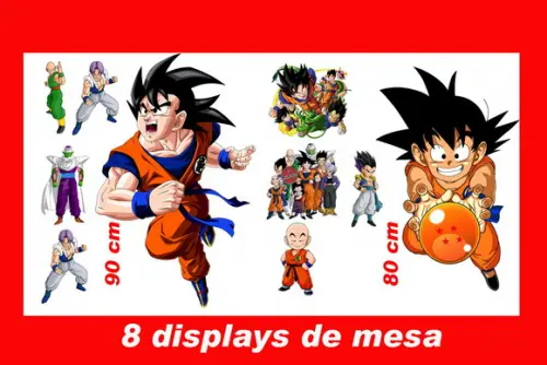 Totem de Chão Dragon Ball e Displays de Mesa