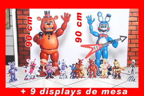 Totem de Chão Five Night At Freddy's e Displays de Mesa