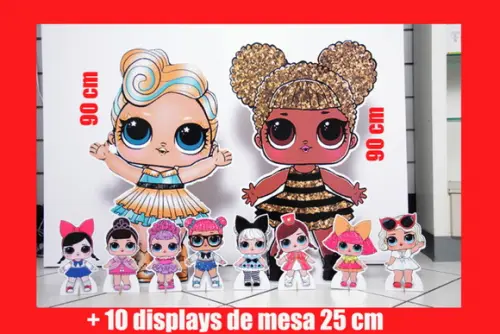 Totem de Chão Lol Surprise e Displays de Mesa