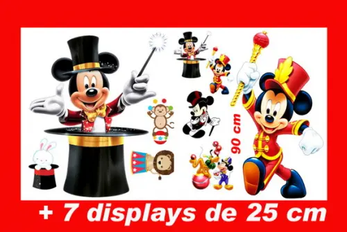 Totem de Chão Mickey Circo e Displays de Mesa
