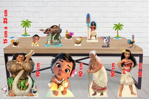 Totem de Chão Moana e Displays de Mesa
