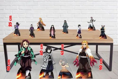 Totem de Chão Naruto Nezuko e Displays de Mesa