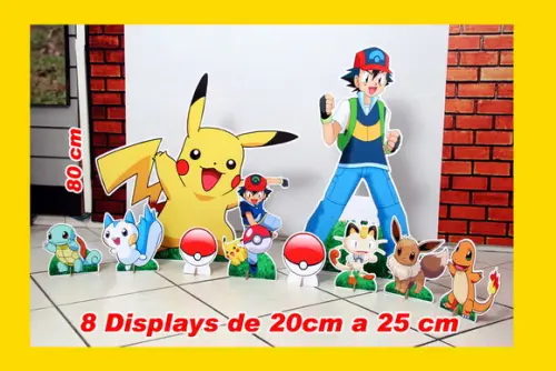 Totem de Chão Pokemon e Displays de Mesa