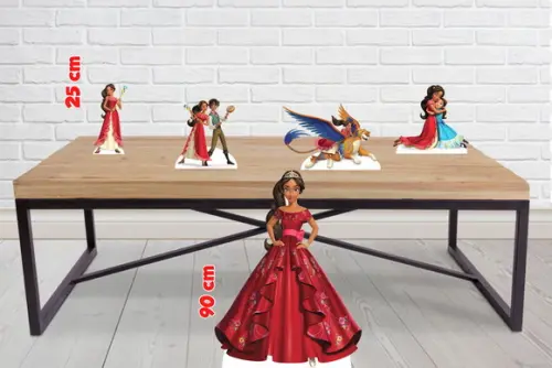 Totem de Chão Princesa Elena e Displays de Mesa