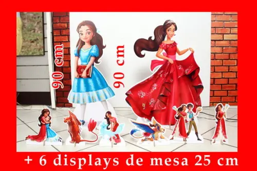 Totem de Chão Princesa Elena e Displays de Mesa