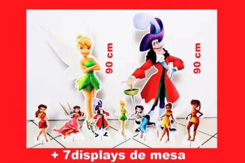 Totem de Chão Sininho Tinker e Displays de Mesa