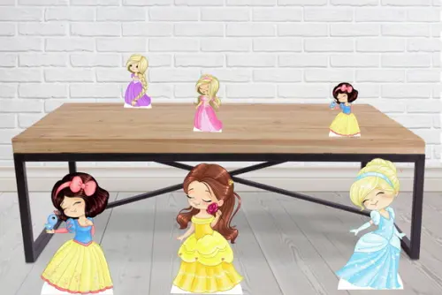 Totem e Display Princesas Cute para Decoração