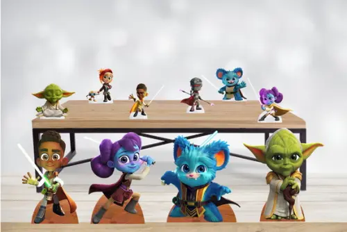 Totem e Display Star Wars Aventuras dos Jovens Jedi