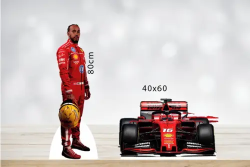 Totem Formula 1, Carros de Corrida Decorativo para Festa