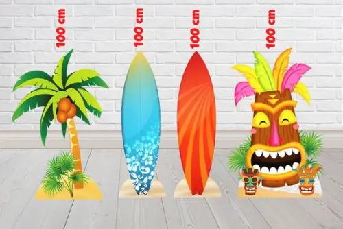 Totem Havai-praia-surf-verao de Chão 100 cm