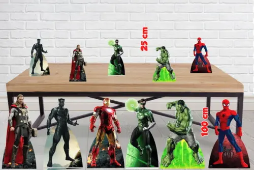 Totem Herois - Vingadores Enfeite para Festa de Aniversario