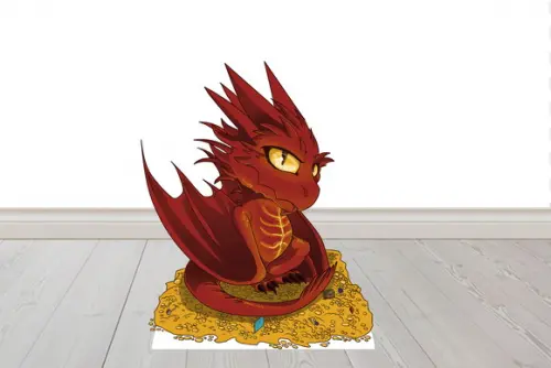 Totem Hobbit Cute Smaug para Decoração