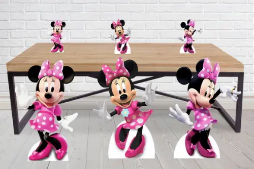 Totem Minnie Rosa para Decoração