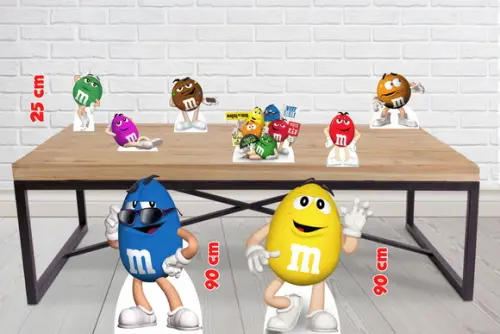 Totem mm Chocolate e Displays de Mesa