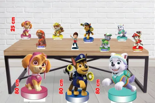 Totem Patrulha Canina 80 cm e Displays de Mesa