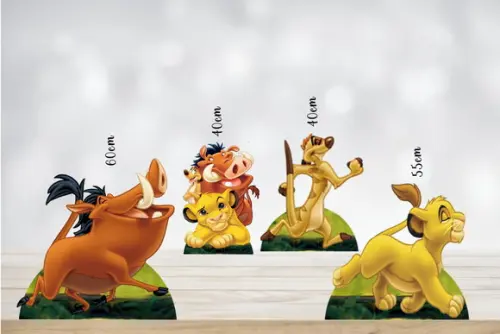 Totem Rei Leão para Decoração de Festa