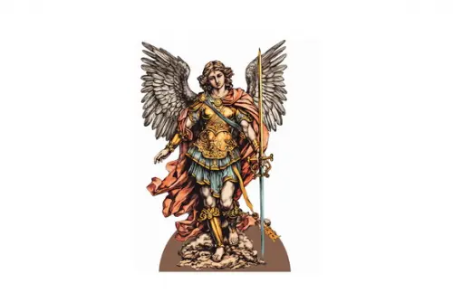 Totem São Miguel Arcanjo para Decoração
