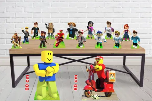 Totem Roblox e Displays de Mesa Kit Festa