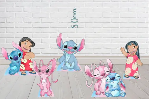 Totem Stitch / Angel, para Decoração de Festa