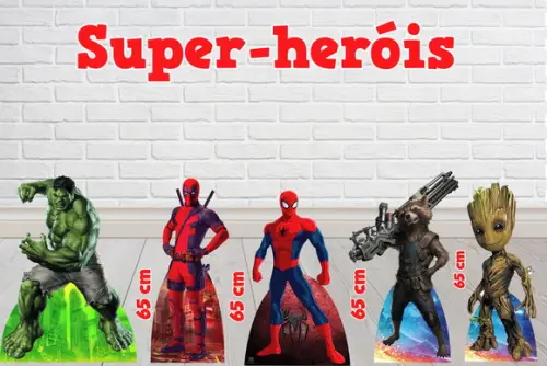 Totem Super Heróis , Enfeite Decorativo