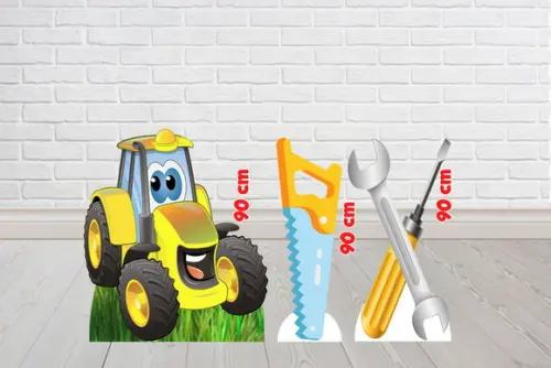 Totem Trator Construcao Displays de Mesa