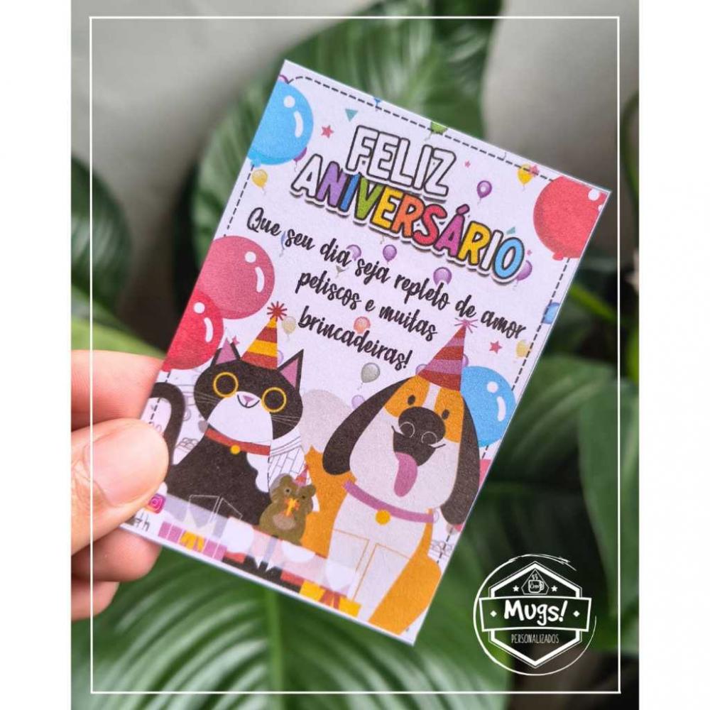 50 Cards sortidos Feliz Aniversário Cartão Feliz Aniversário p