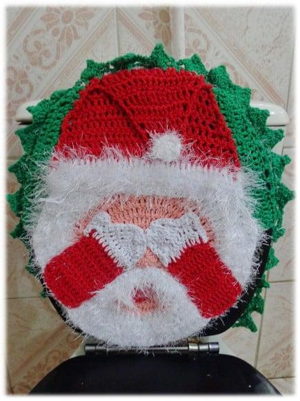 Conjunto de banheiro Natalino - Papai Noel