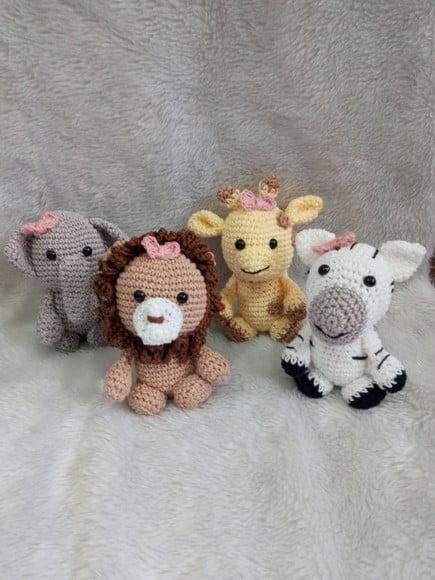 Kit Safari Baby Amigurumi