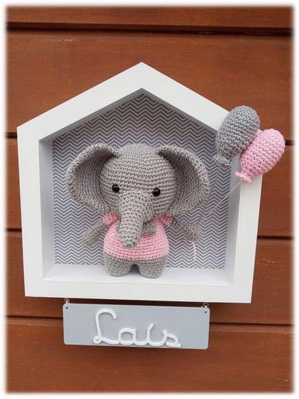 Porta Maternidade Casinha - Elefante