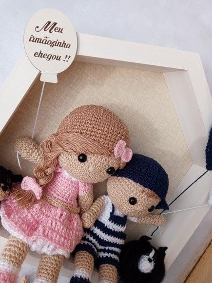 Porta Maternidade Casinha - Irmãos