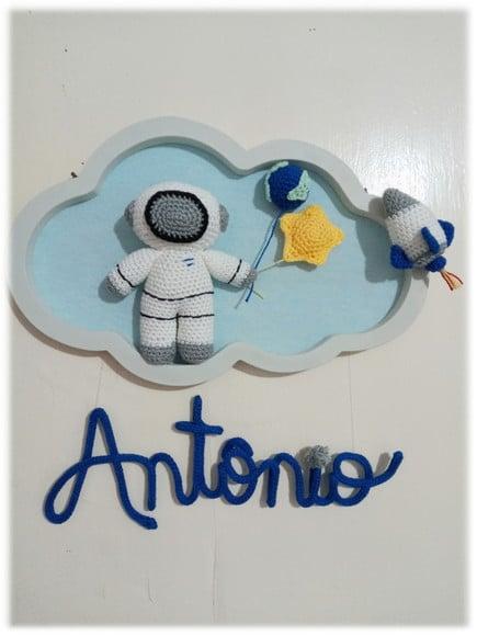 Porta Maternidade Nuvem - Astronauta
