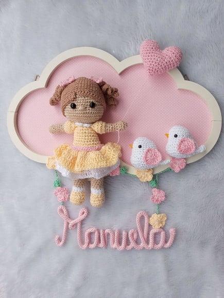 Porta Maternidade Nuvem - Boneca