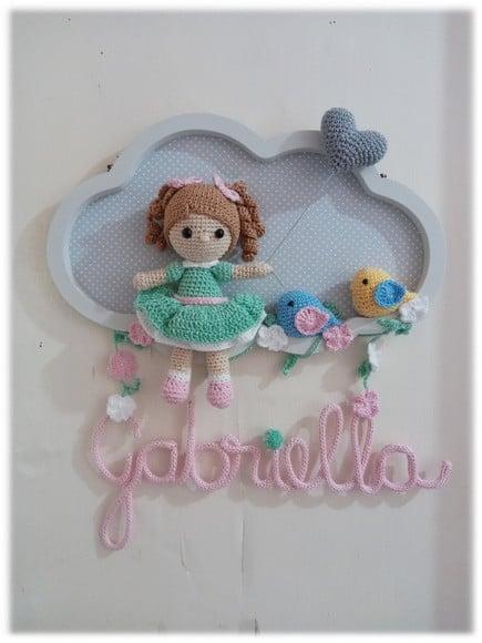 Porta Maternidade Nuvem - Boneca