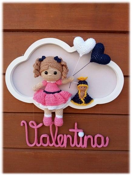 Porta Maternidade Nuvem - Boneca + Nossa Senhora