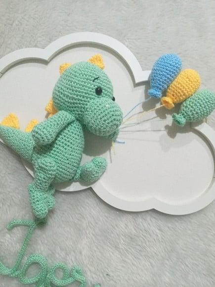 Porta Maternidade Nuvem - Dino