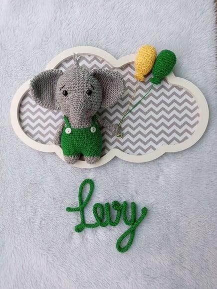 Porta Maternidade Nuvem - Elefante