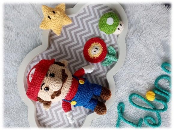 Porta Maternidade Nuvem - Mario Bross