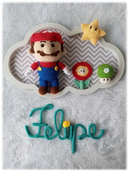 Porta Maternidade Nuvem - Mario Bross