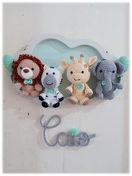 Porta Maternidade Nuvem - Safari Baby