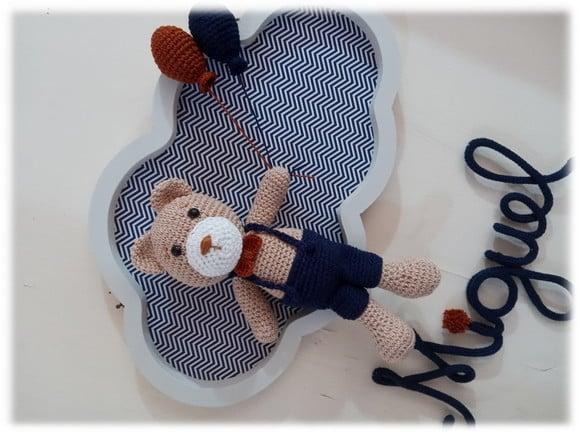 Porta Maternidade Nuvem - Urso