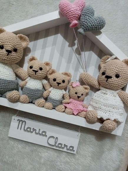 Porta Maternidade- Família Urso