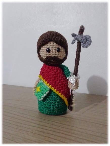 São Judas Tadeu em crochê