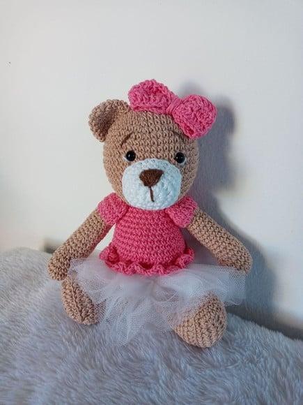 Ursinha Bailarina Amigurumi