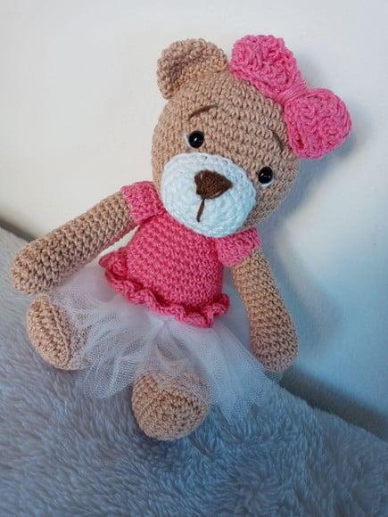 Ursinha Bailarina Amigurumi